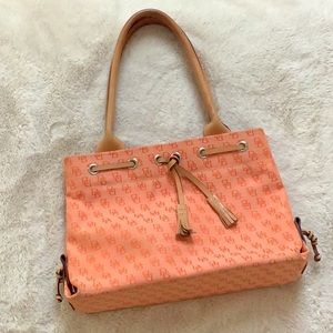 Downey & Bourke Signature Logo Orange Satchel